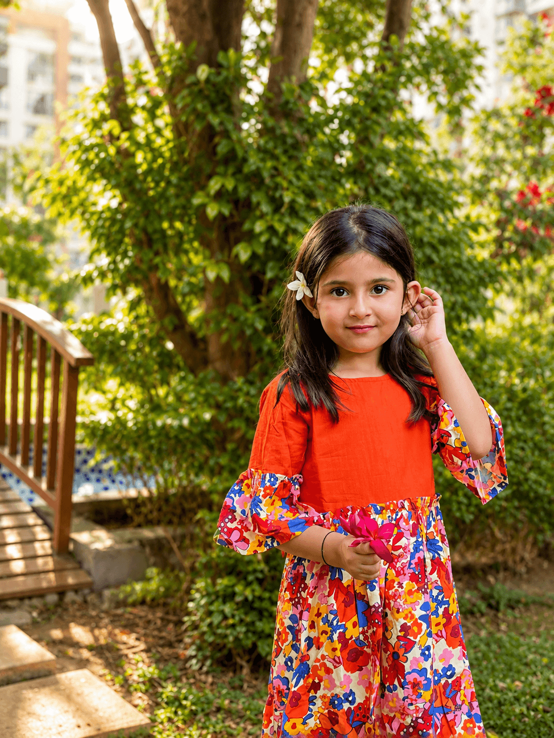 Child in Totli clothing — seasonal colour story